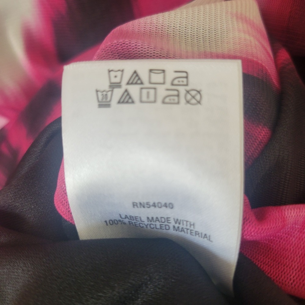 Bar III Women's Medium Abstract Sheer Lined‎ Shirt NWT Casual Professional Light - Picture 8 of 10
